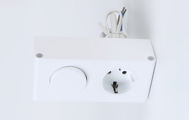 switch box with socket